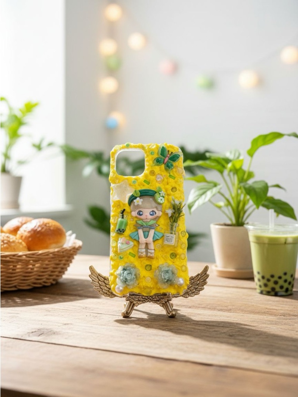 Kawaii Girl Green Forest Dream Custom for any phone model